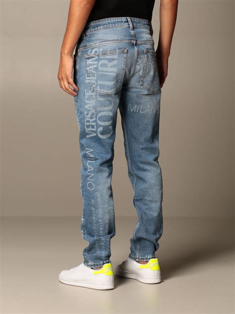 versace baggy pants|versace denim pants.